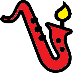 saxophone-kerze